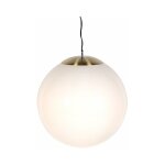 Ball hl - suspension - 1 lumi�re - � 500 mm - blanc - moderne, design - �clairage int�rieur - salon i ...