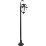 Berta - lampadaire - 1 lumi�re - h 135 cm - noir - classique / antique - �clairage ext�rieur - qazqa