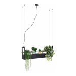 Cage rack - suspension multiples - 4 lumi�re - l 100 cm - noir - rustique - �clairage int�rieur - salon ...