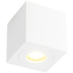 Qazqa - capa - spot plafond, plafonnier - 1 lumi�re - l 90 mm - blanc - moderne - �clairage int�rieur ...