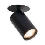 Qazqa - chels - spot encastrable - 1 lumi�re - � 5. 6 cm - noir - moderne - �clairage int�rieur - salon ...