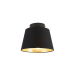 Combi - plafonnier avec abat - jour - 1 lumi�re - � 200 mm - noir - classique / antique - �clairage int�rieur ...