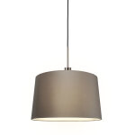 Combi - suspension avec abat - jour - 1 lumire -  450 mm - taupe - rustique, moderne - clairage intrieur ...