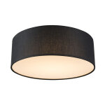 Drum led - led plafonnier - 1 lumi�re - � 300 mm - noir - moderne - �clairage int�rieur - salon i chambre ...
