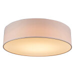 Drum led - led plafonnier - 1 lumi�re - � 400 mm - rose - moderne - �clairage int�rieur - salon i chambre ...