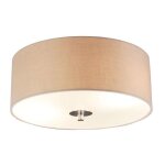 Drum - plafonnier avec abat - jour - 2 lumière - ø 300 mm - beige - moderne, rustique - éclairage intérieur ... Drum - plafonnier avec abat - jour - 2 lumière - ø 300 mm - beige - moderne, rustique - éclairage intérieur ...