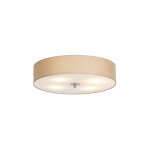 Qazqa - drum - plafonnier avec abat - jour - 4 lumire -  500 mm - beige - moderne, rustique - clairage ...