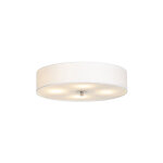 Drum - plafonnier avec abat - jour - 4 lumire -  500 mm - crme - moderne, rustique - clairage intrieur ...