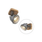 Emado - led spot plafond, plafonnier - 1 lumière - l 11 cm - gris - rustique - éclairage intérieur - ... Emado - led spot plafond, plafonnier - 1 lumière - l 11 cm - gris - rustique - éclairage intérieur - ...
