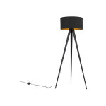 Ilse - lampadaire avec abat - jour - 1 lumire - h 136 cm - noir - moderne - clairage intrieur - salon ...