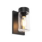 Jarra - applique murale - 1 lumi�re - l 150 mm - noir - moderne - �clairage ext�rieur - qazqa