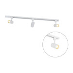 Iconic jeana - systme sur rail spot luminaire plafond, plafonnier compatible pour led - 3 lumire - ...