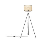 Kata - lampe de table trpied / tripode - 1 lumire - h 151 cm - naturel - rustique - clairage intrieur ...