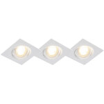 Miu - led dimmable spot encastrable variateur inclus - 3 lumire - l 92 mm - blanc - moderne - clairage ...