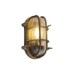 Qazqa nautica - applique murale - 1 lumière - l 250 mm - doré / laiton - rustique - éclairage extérieur ... Qazqa nautica - applique murale - 1 lumière - l 250 mm - doré / laiton - rustique - éclairage extérieur ...