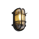 Nautica - applique murale - 1 lumière - l 250 mm - noir - rustique - éclairage extérieur - qazqa Nautica - applique murale - 1 lumière - l 250 mm - noir - rustique - éclairage extérieur - qazqa