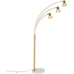 Nina - lampadaire - 3 lumi�re - h 200 cm - bronze - art deco - �clairage int�rieur - salon i chambre ...