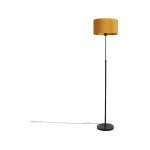 Parte fl - lampadaire avec abat - jour - 1 lumire - h 1675 mm - jaune - rustique - clairage intrieur ...