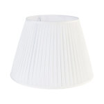 Qazqa ? abat - jour pliss� cr�me � 450 mm ? hauteur 30 cm ? diffusion de lumi�re indirecte ? compatible ...