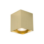 Qubo - spot plafond, plafonnier - 1 lumière - l 83 mm - doré / laiton - design, moderne - éclairage intérieur ... Qubo - spot plafond, plafonnier - 1 lumière - l 83 mm - doré / laiton - design, moderne - éclairage intérieur ...