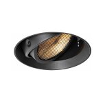 Qazqa - spot encastr� moderne noir gu10 ar111 rond sans enjoliveur - oneon honey