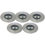 Qazqa tiny - led spot encastrable de sol solaire - 5 pices -  14 cm - acier - design, moderne - clairage ...