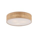 Qazqa trammy - plafonnier - 3 lumi�re - � 40 cm - naturel - oriental - �clairage int�rieur - salon i ...