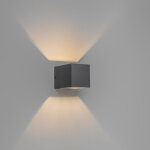 Transfer - applique murale - 1 lumière - h 80 mm - gris foncé - design, moderne - éclairage intérieur ... Transfer - applique murale - 1 lumière - h 80 mm - gris foncé - design, moderne - éclairage intérieur ...