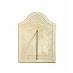 Qem - cadran solaire motif croix de toulouse pierre naturelle 31cmx45cm