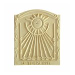 Qem - cadran solaire motif le temps fuit pierre naturelle 33cmx40cm