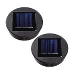 Haut de remplacement pour lanterne solaire - panneau solaire, couvercle de lumire, ampoule led