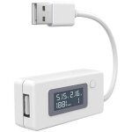 Qersta - testeur de tension / ampres, cran lcd usb, multimtre, vitesse de test des cbles, chargeurs, ...