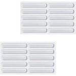 Qiblaou lot de 20 tampons silicone antibruit - protection transparente pour armoires / meubles r�duction ...