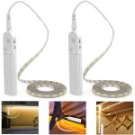 Lot de 2 led detecteur mouvement capteur, pdgrow tanche lampe de placard, 300cm veilleuse, bande led ...