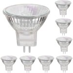 Qiyao - lot de 8) mr11 ampoules halog�nes 12v 35w gu4 projecteur � base bi - pin dimmable couvercle en ...