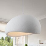 Qiyao - lustre, style japonais wabi - sabi les lampes led - blanc, 50cm