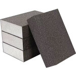 Quatre faces cale a poncer, eponge abrasive de polissage, eponge de pon�age pour bois m�tal peinture, ...