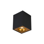 Quba - spot plafond, plafonnier - 1 lumière - l 85 mm - noir et or - design, moderne - éclairage intérieur ... Quba - spot plafond, plafonnier - 1 lumière - l 85 mm - noir et or - design, moderne - éclairage intérieur ...