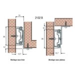 Accuride - querres clipsables 633 xx pour coulisses  billes srie 2109, 2132, 3732, et 3832 - zingu ...