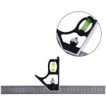 Querre combin�e 300 mm 12 pouces, niveau et outil professionnels robustes en acier inoxydable, 12 pouces ...