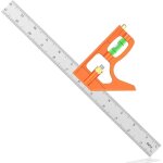 Querre combin�e 300 mm en acier inoxydable - �querre de menuiserie r�glable � 45 / 90 degr�s avec niveau ...