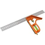Querre combin�e - 300mm r�gle multifonctionnel adjustable - 12inch outil de mesure angle avec niveau ...