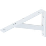 Querre �tag�re en m�tal blanc 125 x 200 mm