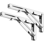 Querre pliante 300 mm, supports d' tagres pliants charge maximale 120kg, support console pliable en ...