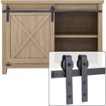 Axhup - quincaillerie kit de rail pour porte coulissante kit de porte grange coulissante systme de porte ...