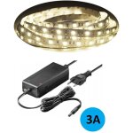 Kit bande led flexible 5050 5m alimentation adhésive 3a blanc naturel ip65 Kit bande led flexible 5050 5m alimentation adhésive 3a blanc naturel ip65