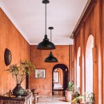 R�tro suspension luminaire noir industrielle e27 - �29cm m�tal 2pcs lustre abat - jour plafonnier int�rieur ...