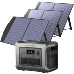 R1500 lite station �lectrique portable avec 3 panneau solaire pliables de 100w, 1056wh batterie lfp, ...