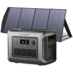 R1500 lite station �lectrique portable avec panneaux solaire pliables de 200w ip66 �tanche, 1056wh batterie ...