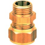 Raccord bicone laiton fer / cuivre droit m 12x17 - 12